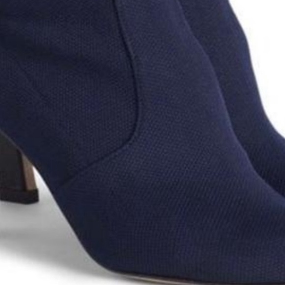 Stuart Weitzman Navy rapture Portofino canvas stretch boot - Picture 6 of 10